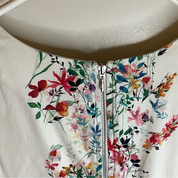 Beautiful Orsay floral line party cotton blend tea dress size EUR 36/SLO 38 - Picture 4 of 8